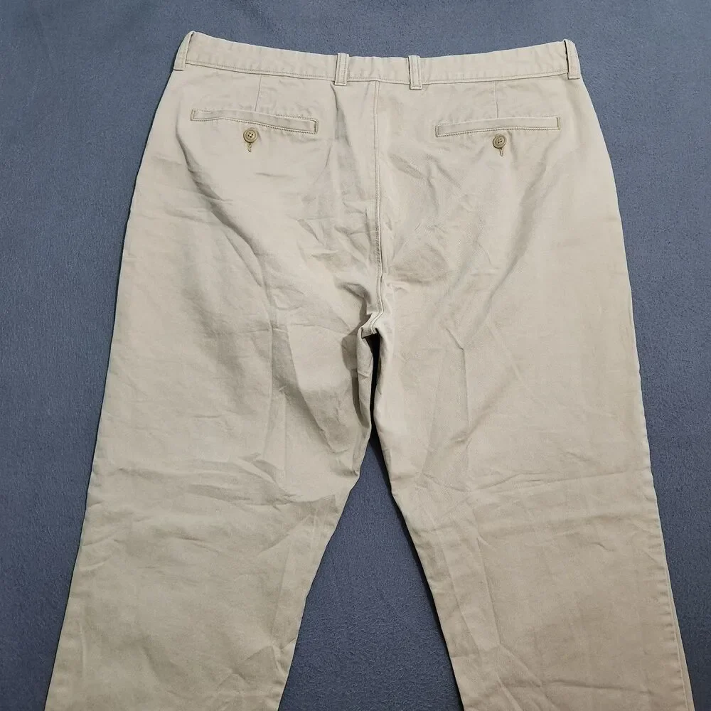 J. Crew 1040 Chino Pants Men 36X34(32) Tan Straight Leg